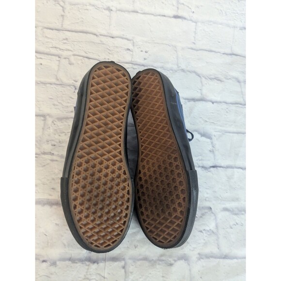 Vans Old Skool Pop Cush Canvas Blue Black Sneakers Mens 7 NEW Customized - Picture 7 of 8